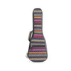 Opaekaa Colorful Striped Ethnic Costume Soprano Ukulele portable Bag with shoulder strap