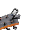 Opaekaa black digital clip-on ukulele tuner with adjustable 360-degree rotation