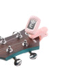 Opaekaa pink digital clip-on ukulele tuner with adjustable 360-degree rotation