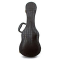 Crocodile Pattern Leather Ukulele Hard Case – Bulge Surface & Plush Interior